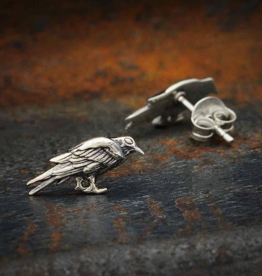 Raven Post Earrings 7x15mm | Sterling Silver
