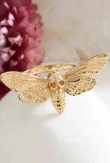 Realistic Deaths Head Moth Ring | Bronze |