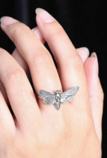 Realistic Deaths Head Moth Ring | Sterling Silver Realistic Deaths Head Moth Ring | Sterling Silver
