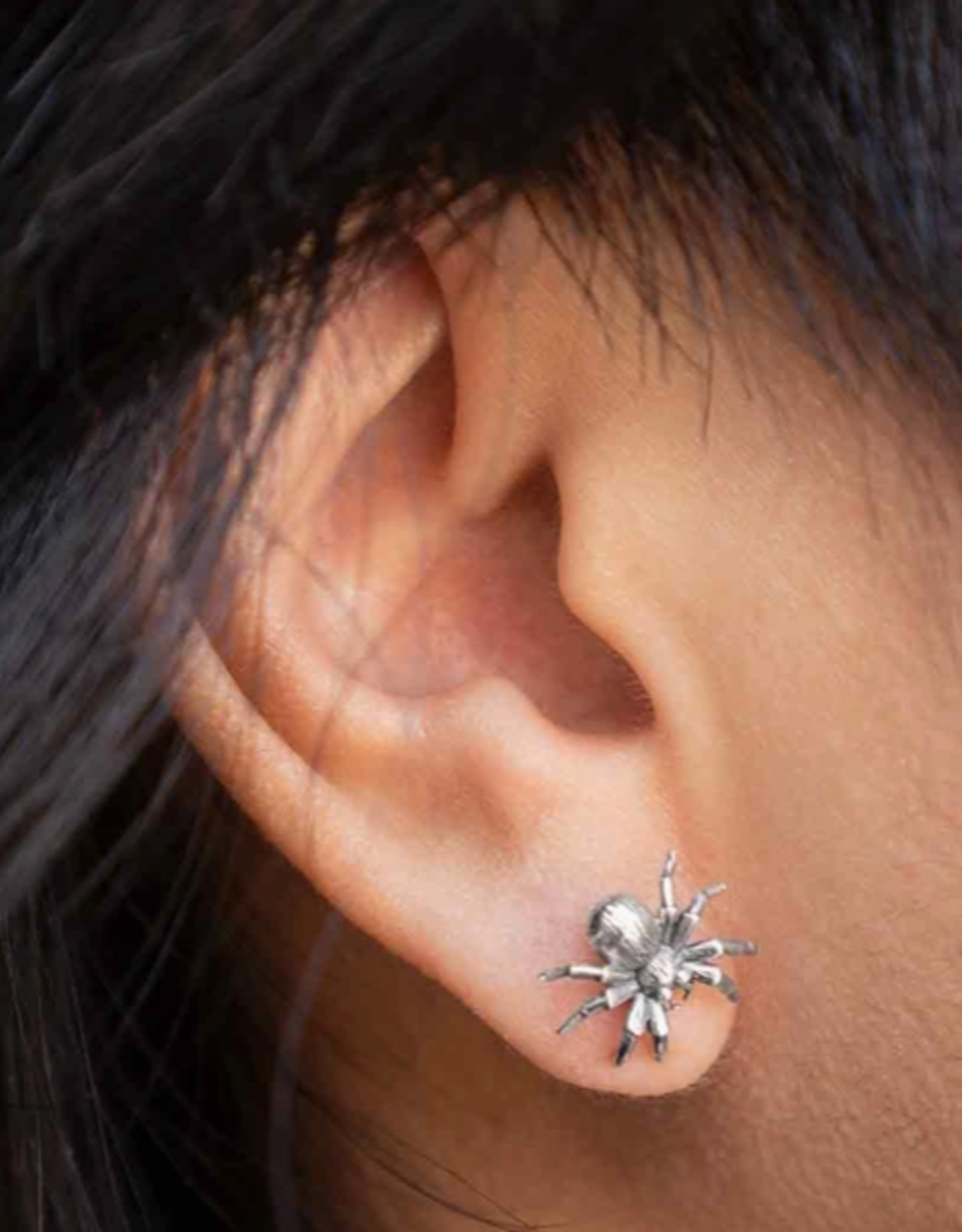 Spider Post Earrings 11x12mm | Recycled Sterling Silver