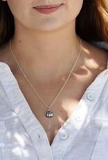 Sterling Silver 18 Inch Pumpkin Charm Necklace