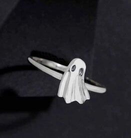 Nina Designs Sterling Silver 3D Ghost Ring |