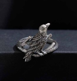 Sterling Silver Raven Ring |