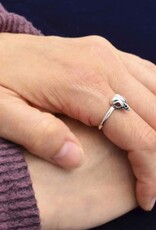 Sterling Silver Small Bird Skull Ring |