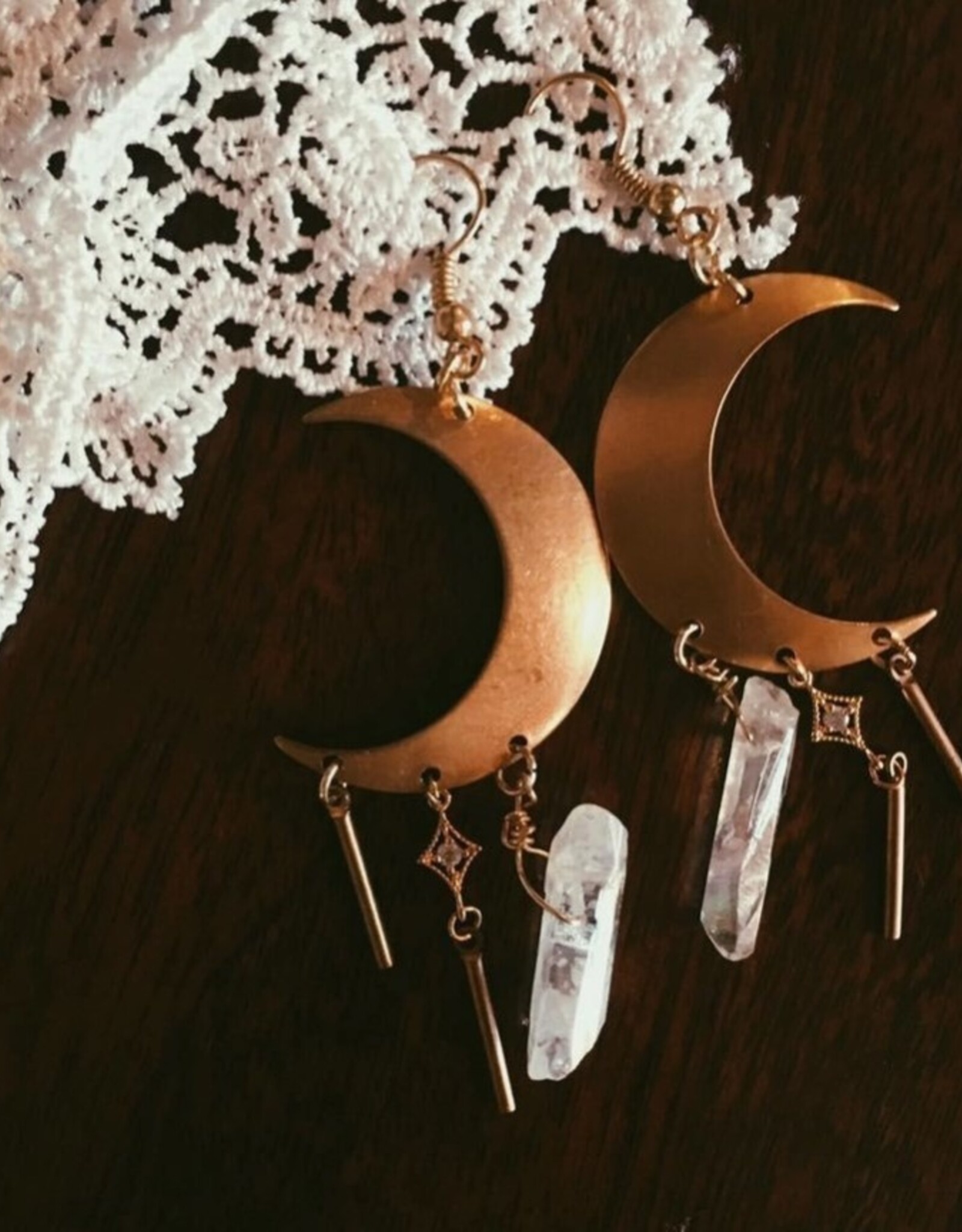 *But Darling What If You Fly Earrings - Gold