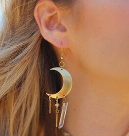 *But Darling What If You Fly Earrings - Gold