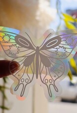 White Moth Butterfly Mini Suncatcher Sticker White Moth Butterfly Mini Suncatcher Sticker