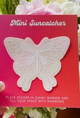 White Moth Butterfly Mini Suncatcher Sticker White Moth Butterfly Mini Suncatcher Sticker