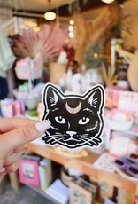 Spooky Kitty Black Cat Sticker