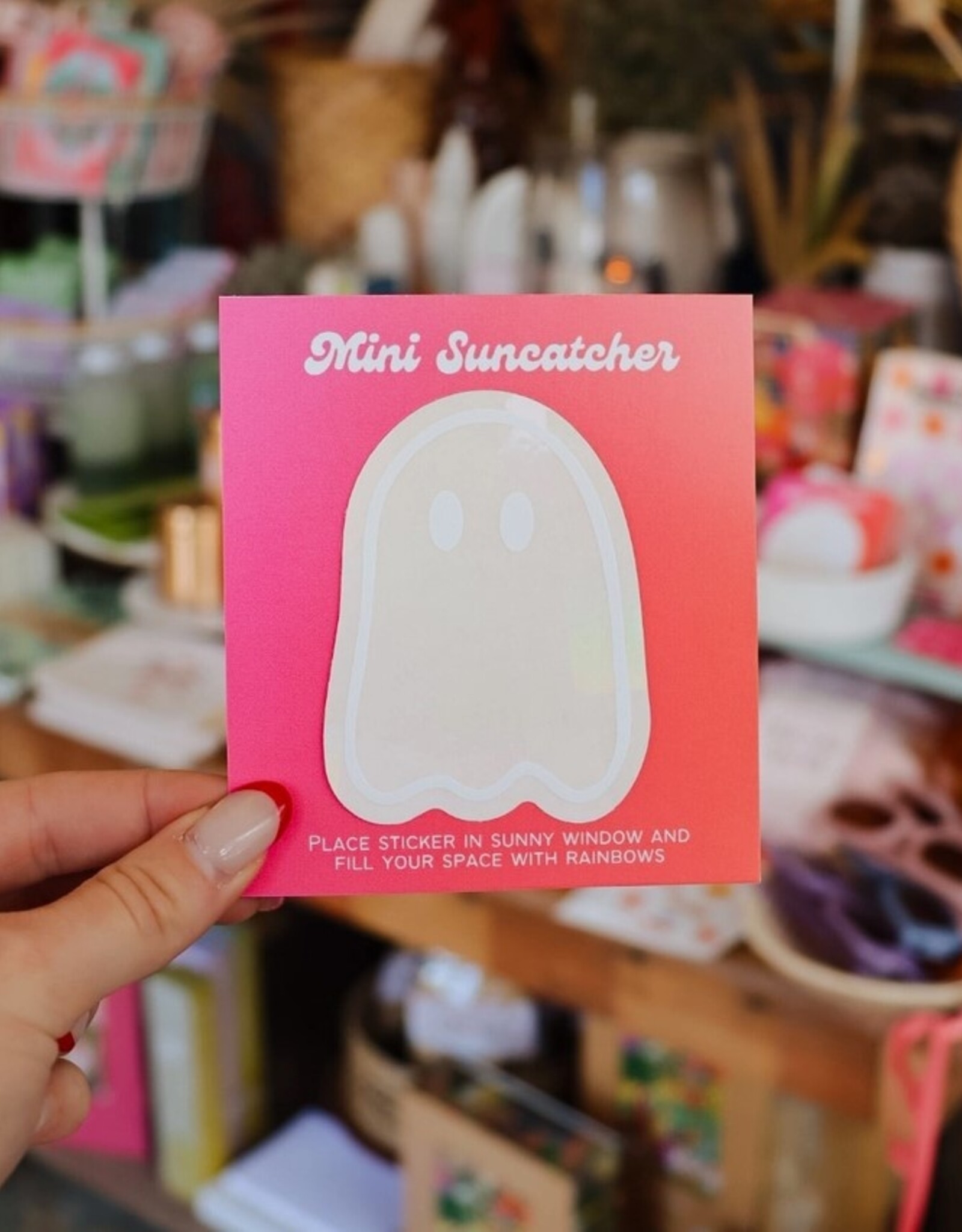 Ghost Mini Suncatcher Sticker Halloween
