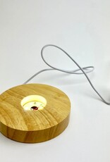 LED Wood Base Stands 4"