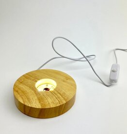 LED Wood Base Stands 4"