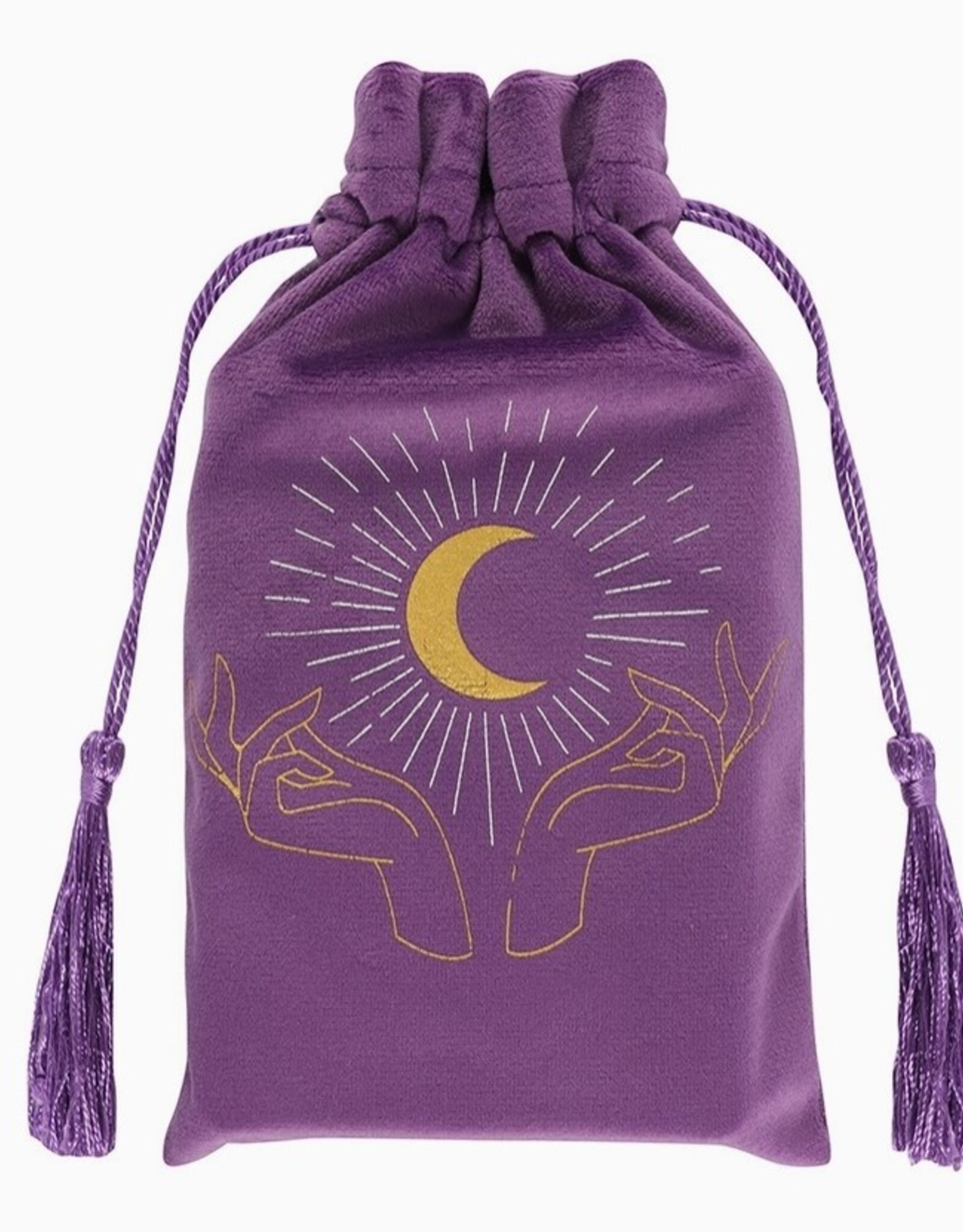 *Purple Tarot Hands Drawstring Pouch