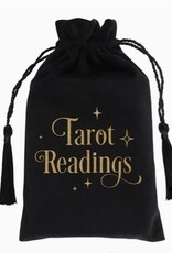 *Black Tarot Reading Drawstring Pouch *Black Tarot Reading Drawstring Pouch