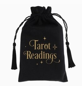 *Black Tarot Reading Drawstring Pouch