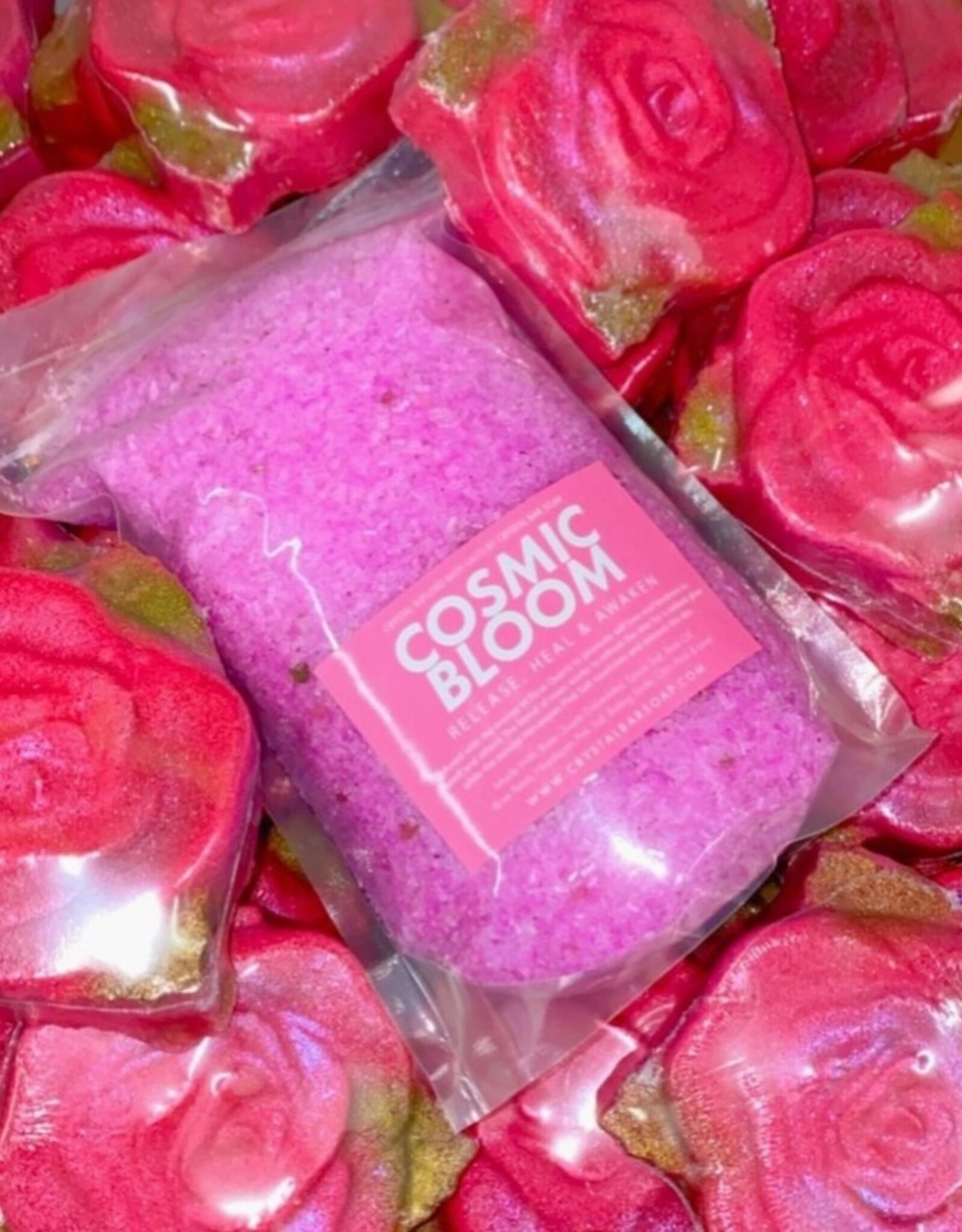 Crystal Infused Bath Salt Cosmic Bloom -30oz