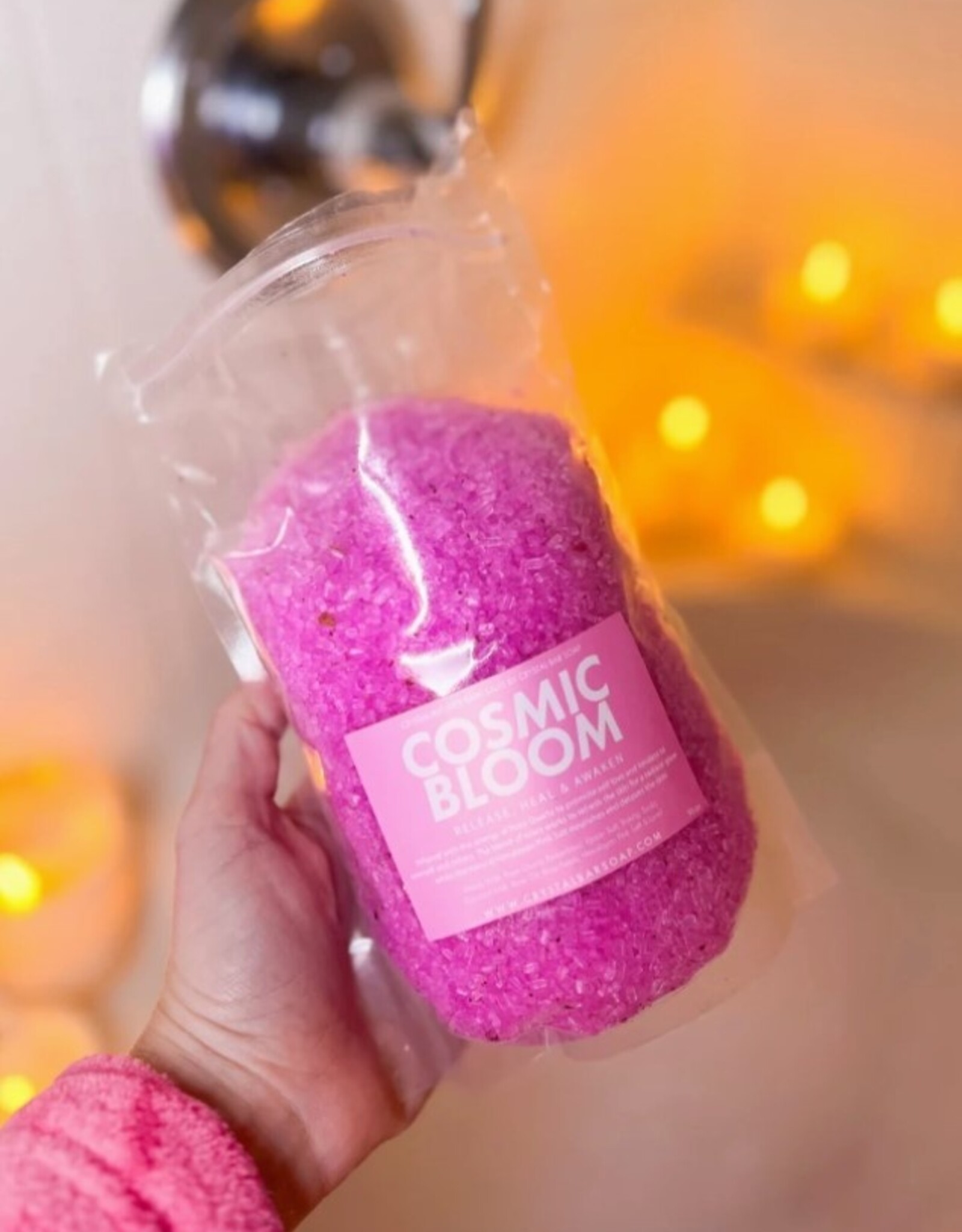 Crystal Infused Bath Salt Cosmic Bloom -30oz