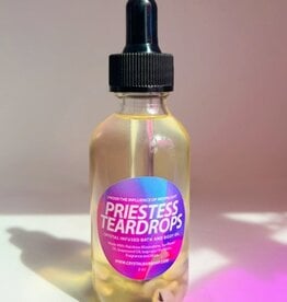 Priestess Teardrops - 2oz Crystal Infused Bath and Body Oil