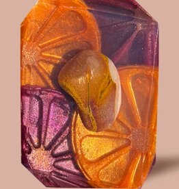 Crystal Infused Soap *Sun God Pumpkin/Fall/Autumn Inspired 7 oz