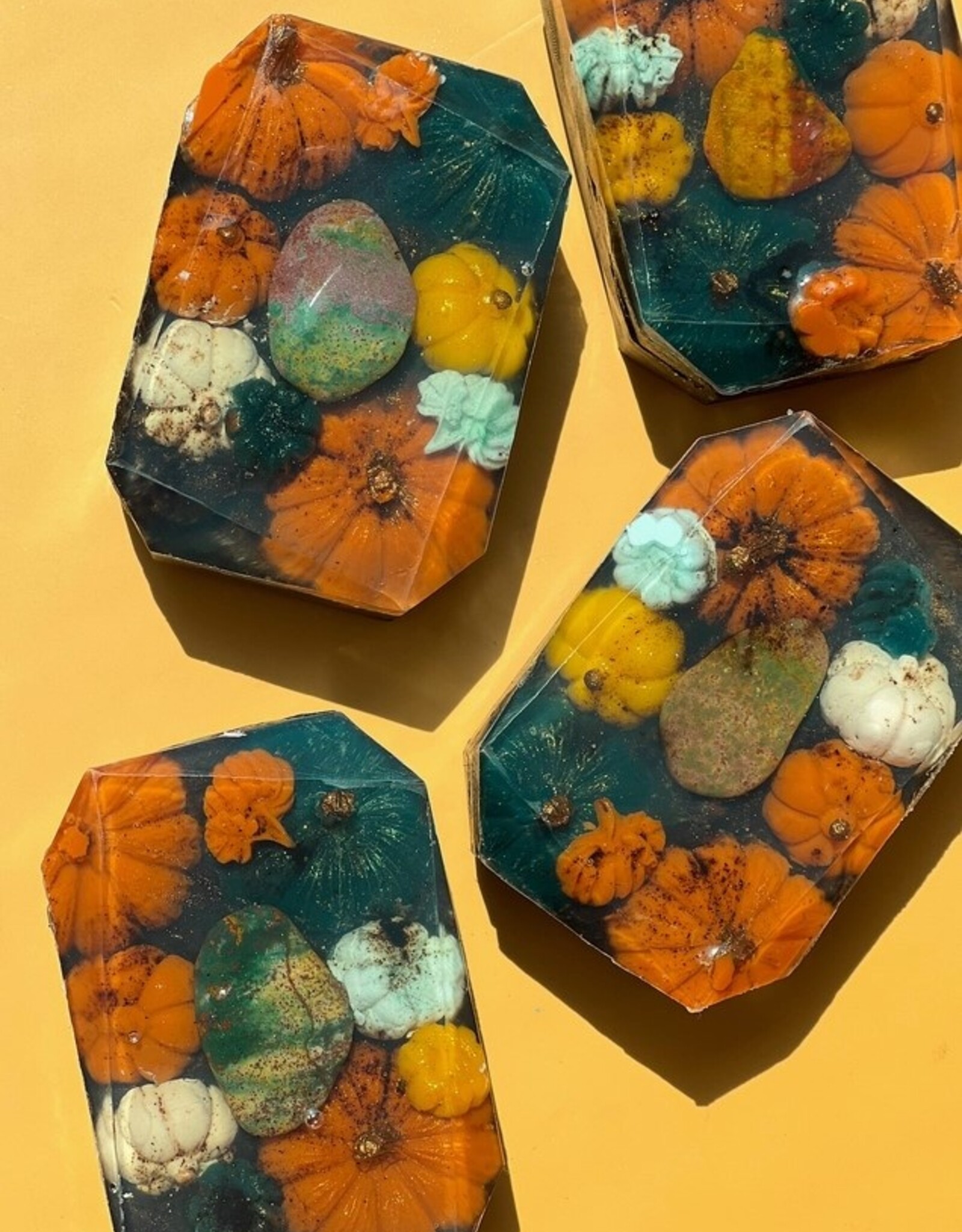 Crystal Infused Soap *Pumpkin Patch Pumpkin/Fall/Autumn Inspired 7 oz