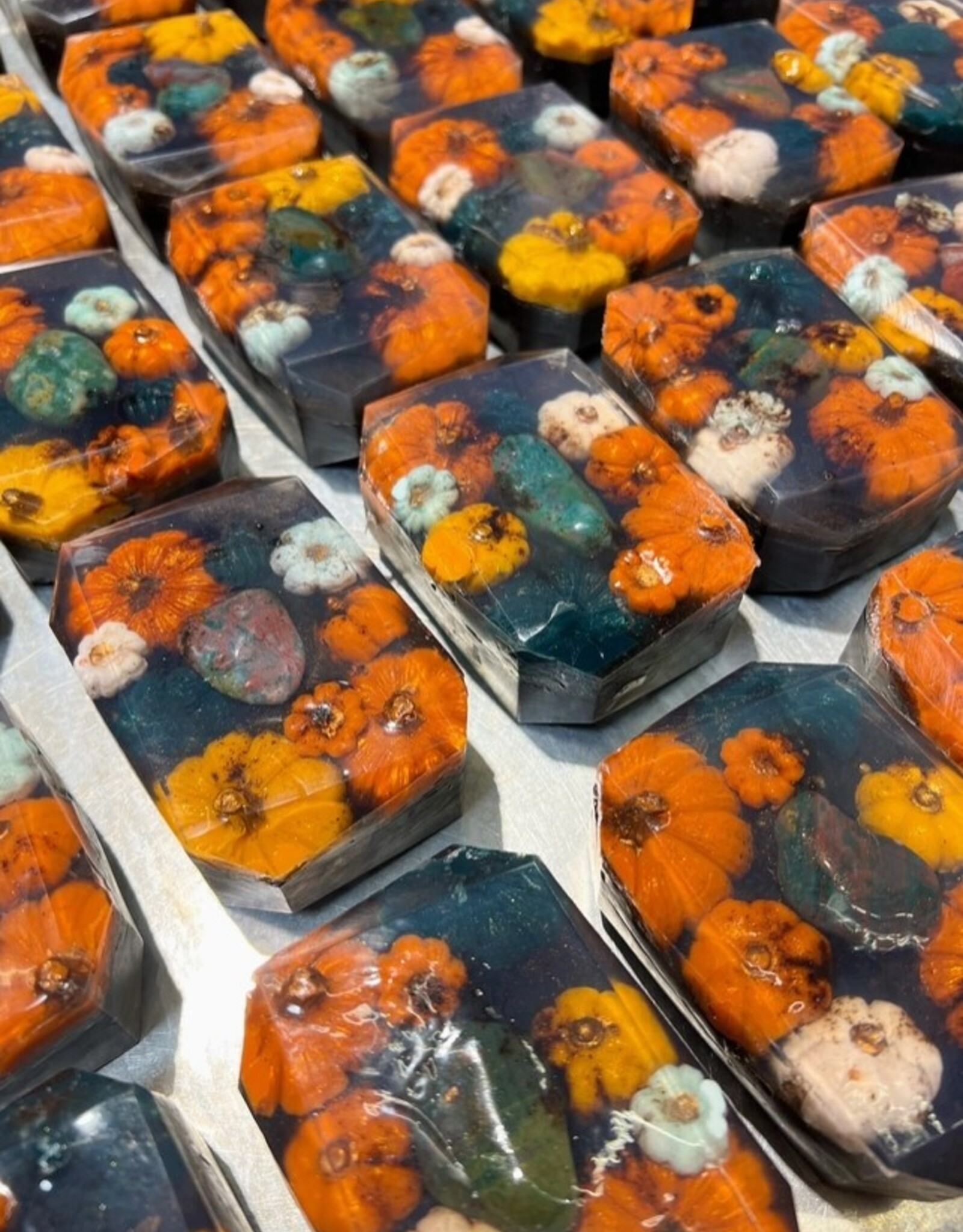 Crystal Infused Soap *Pumpkin Patch Pumpkin/Fall/Autumn Inspired 7 oz