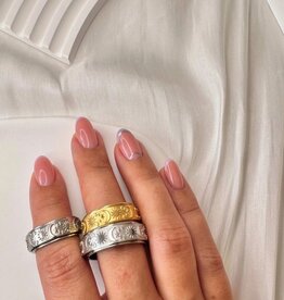 Celestial Fidget Spinning Ring | Silver |