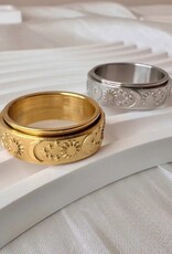 Celestial Fidget Spinning Ring | Silver |