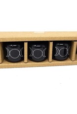 Candle Holder - Triple Moon Black Chime 1.25"H 1.25"W