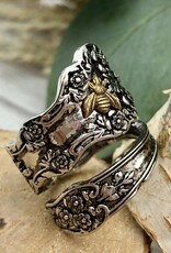 Flower Bee Spoon Ring - Queen Bee - Bug Thumb Ring | 7 US/CA