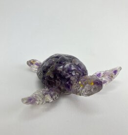 Orgonite | Turtle | 80mm | Amethyst