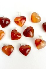 Mini Heart Pendants- Carnelian