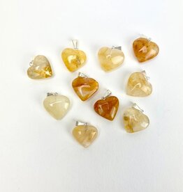 Mini Heart Pendant - Golden Healer