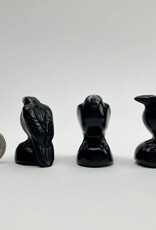 Carved Raven | Black Obsidian | 45mm