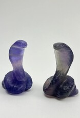 Crystal Carved Serpent | 50mm | Fluorite