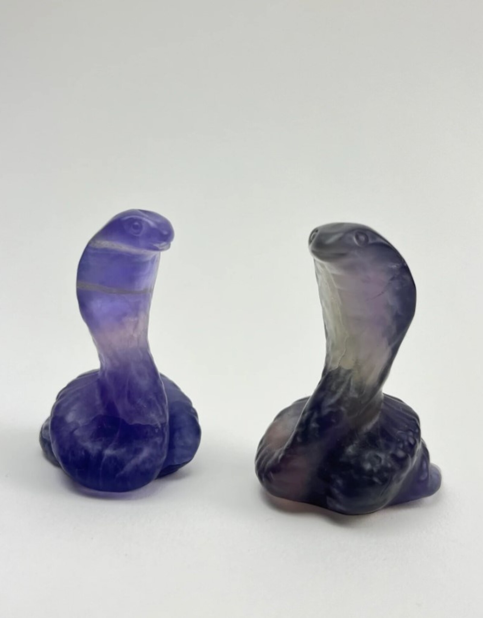 Crystal Carved Serpent | 50mm | Fluorite