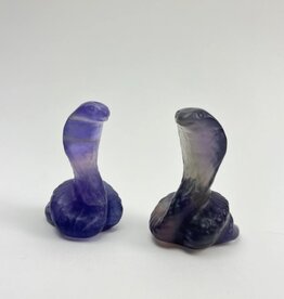 Crystal Carved Serpent | 50mm | Fluorite