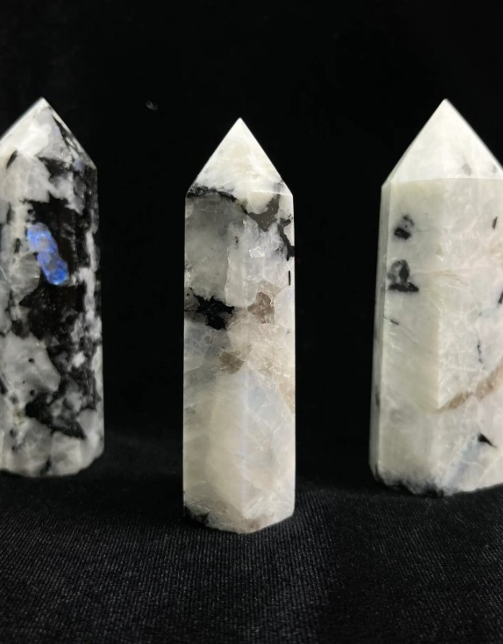 *Rainbow Moonstone | Standing Points |  80-90mm