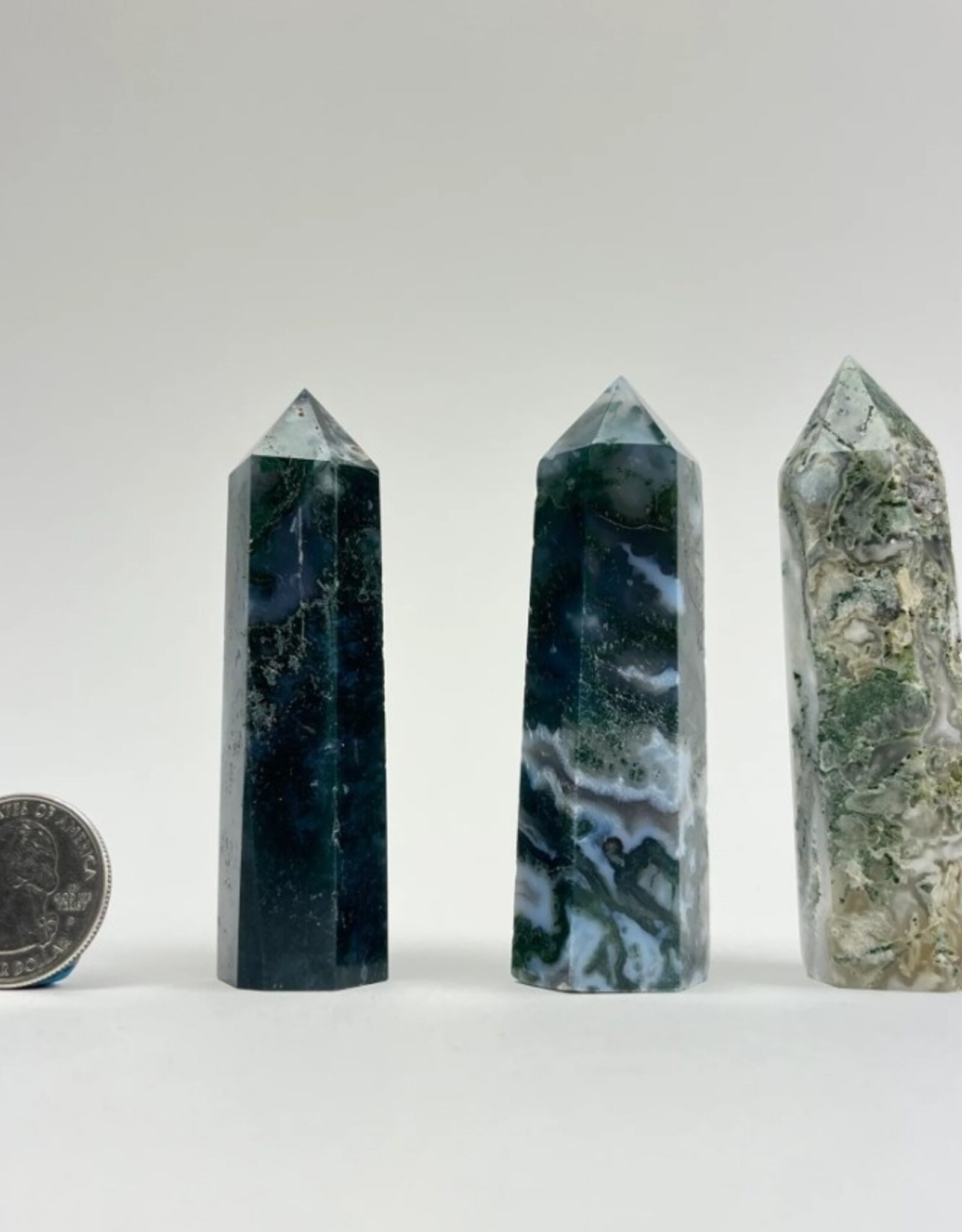 Moss Agate | Standing Points | 80-90mm