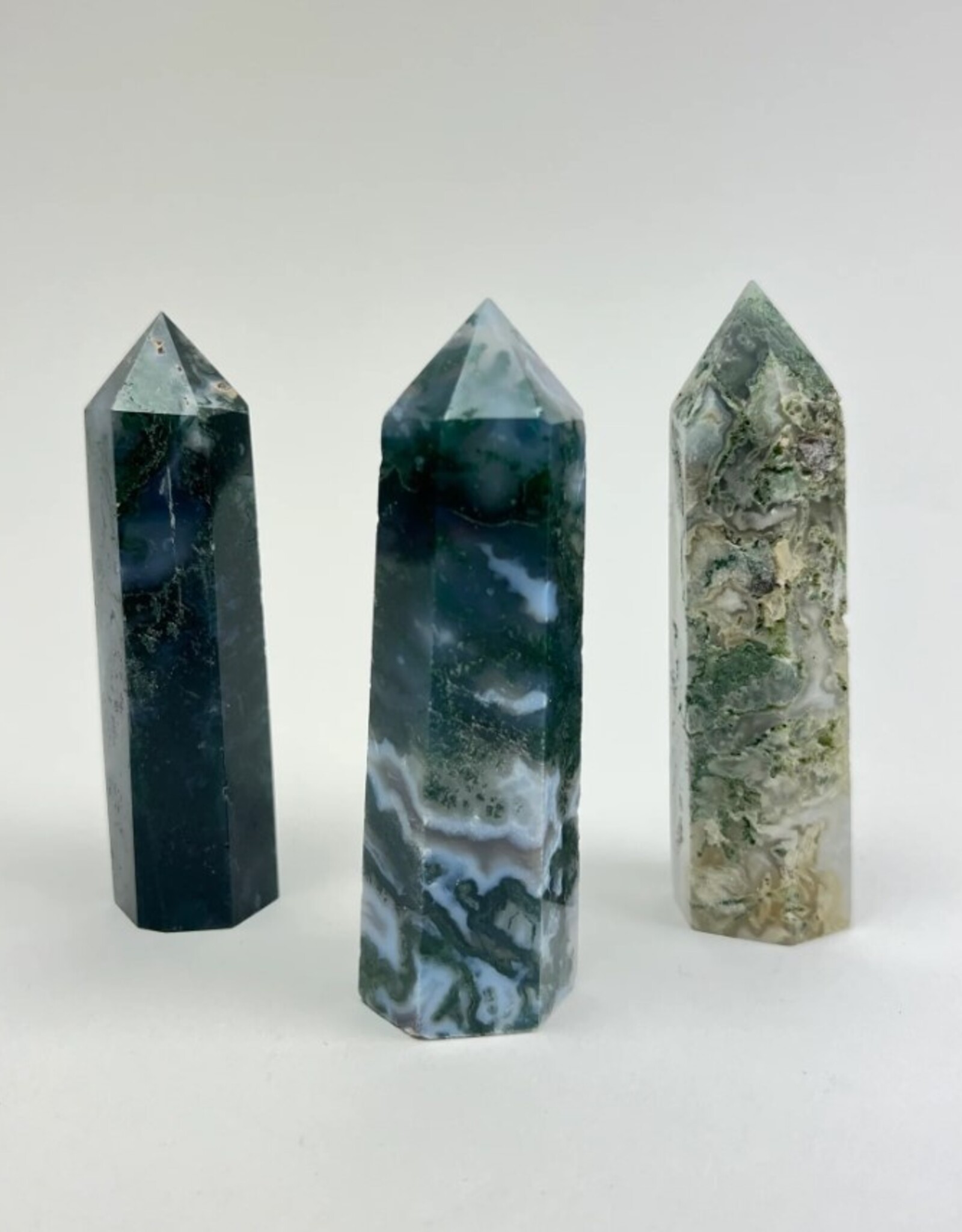 Moss Agate | Standing Points | 80-90mm