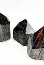 Black Tourmaline w/ Hematite Waves | Standing Generator Point