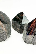 Black Tourmaline w/ Hematite Waves | Standing Generator Point
