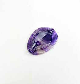 Yoni Worry Stone | Amethyst