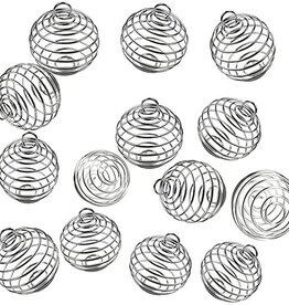 Spiral Crystal Cage Pendants