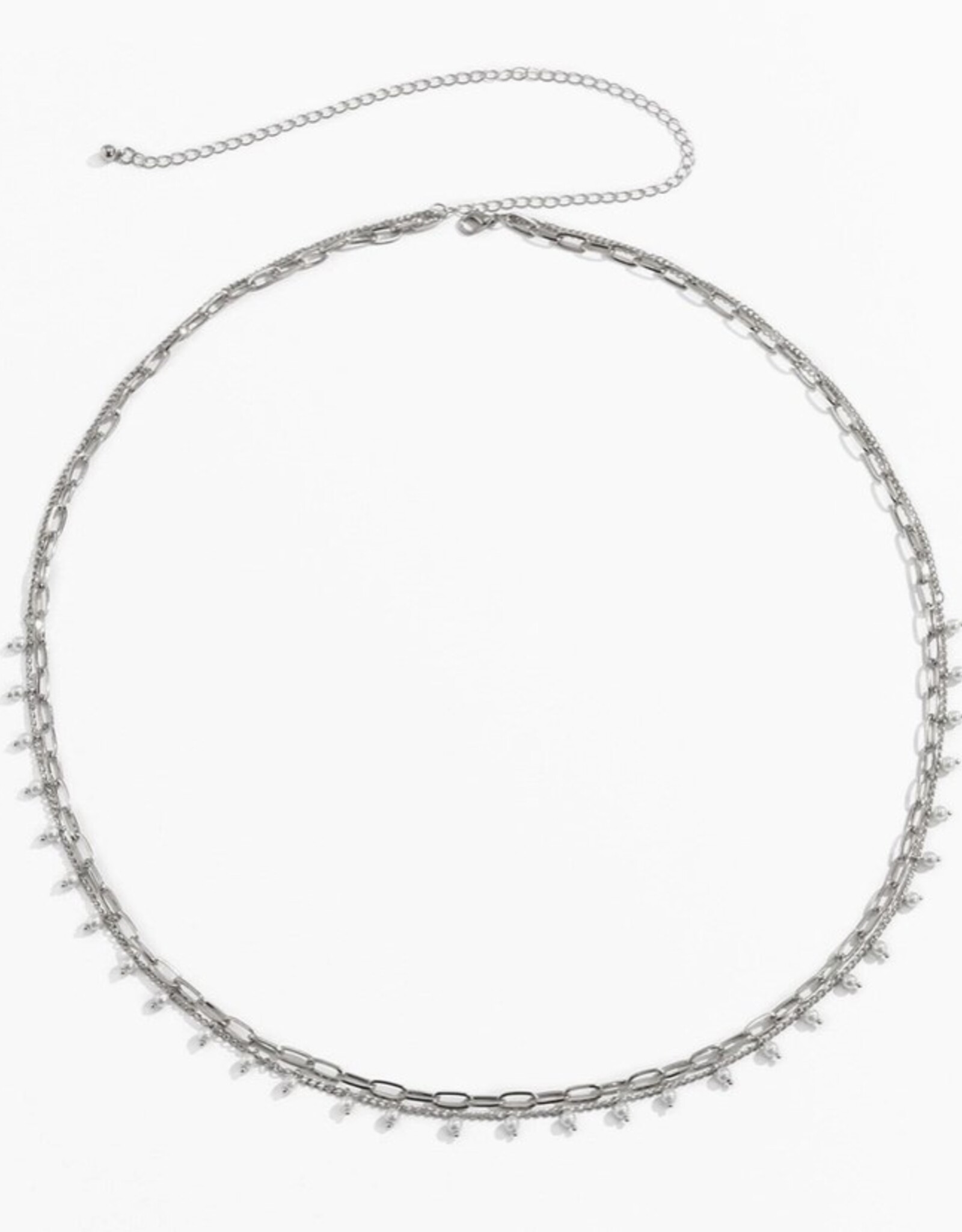 Gold Circle Charm Beaded Belly Chain in Solid Copper |
