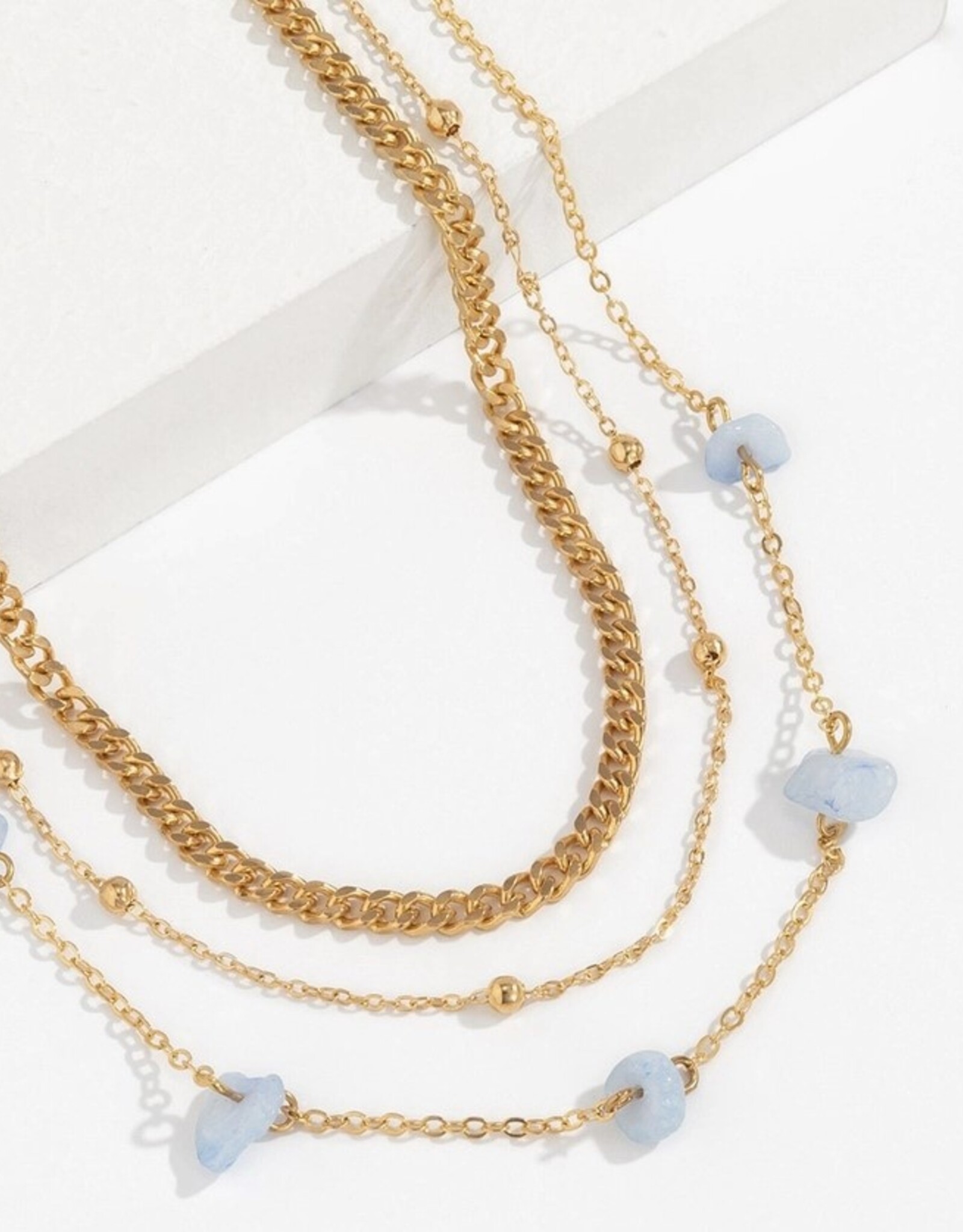 *Gold Crystal Bead Waist Belly Chain in Solid Copper, Crystal | Gold