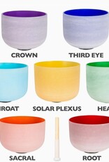 10" Colored Crystal Singing Bowls |