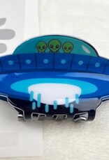 Ufo Cartoon Anime Alien Spaceship Hair Claw Clip |