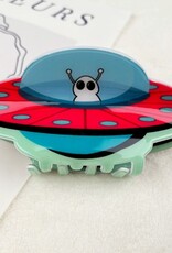 Ufo Cartoon Anime Alien Spaceship Hair Claw Clip |