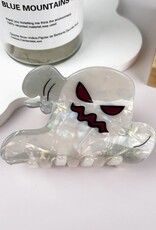 White Ghost Halloween Hair Clip |