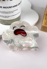 White Ghost Halloween Hair Clip |